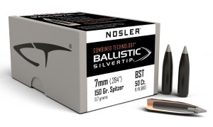Nosler 51110 7mm 150 Grain Ballistic Silvertip Bullet 50 Count