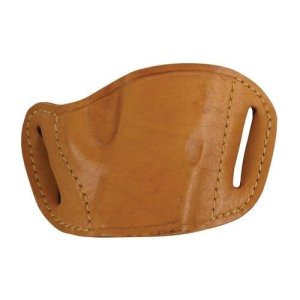 Bulldog MLTM Tan Leather OWB Belt Slide Holster for Medium Pistols