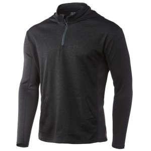 Huk H1200452-015S Icon X Coldfront Hoodie Volcanic Ash Heather Small