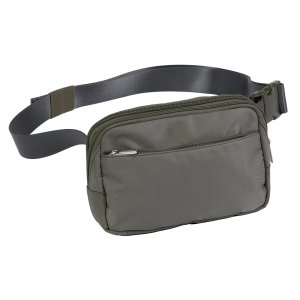 US PeaceKeeper P27106 Suburban Sidekick Fanny Pack RPET Smokey Green Gray