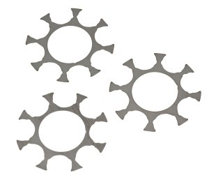 Ruger Moon Clip 9mm 8 Round Super GP100 Stainless Steel 3 Pack