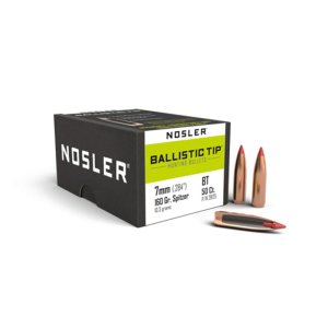 Nosler 28125 7mm 160gr Ballistic Tip Spitzer Bullets, 50 Pack