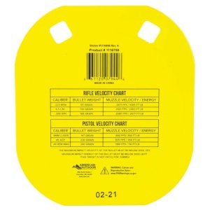 Caldwell 1116700 5" AR500 Steel Gong Target Yellow 0.38" Thick