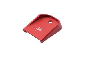 "Strike Industries Glock 34/22/17L/17/21/38/32/31/23/20/19/35/25/37 Aluminum Base Plate, Red, Anodized, 10