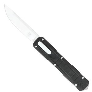 Cobratec CTRPTBLKDNS Raptor 3.13" Drop Point Plain Blade Black