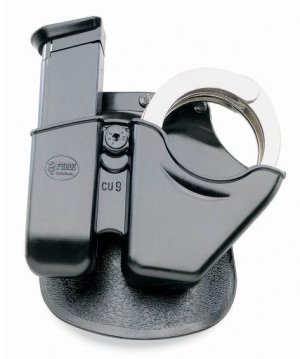 Fobus CU9RP Roto Handcuff/Magazine Holster Paddle Polymer Black 9mm