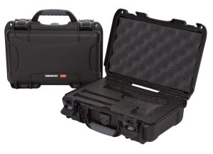 Nanuk 909CLASG1 1081 Waterproof Airline Approved Pistol Case Black