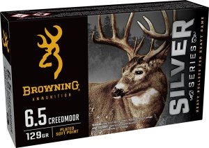 Winchester Ammo BRN Silver 6.5CM 129GR SP 20BX B192600651