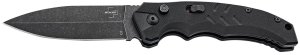 Boker 01BO796 Intention II 3.35" Folding Dagger Plain D2 Steel Blade Bl...