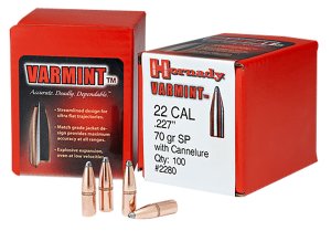 Horn Hunter 2245 22 Caliber 50 Grain Spire Point Bullets