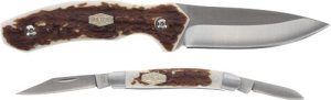 Uncle Henry 1227081 Knife Fixed/Folder Combo Gift Tin Promo Q4 25"