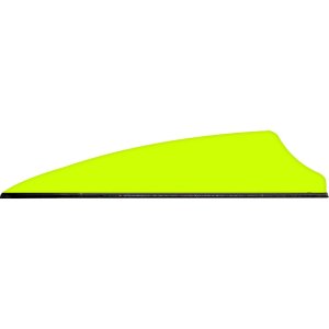 Q2i Q06046 Fusion X-II Vanes Neon Yellow 2.5 Inch 100 Pack
