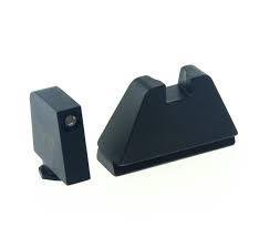 AmeriGlo GL-812 5XL Tall Green Tritium Sights, Black Outline, .407/.507