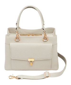 GTM GTM-32/ PB BONE LARGE SATCHEL CROSSBODY-COW
