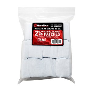 KleenBore SuperShooter Patch .38-.45/.410-20-Gauge 2.25" Cotton 500 Pack