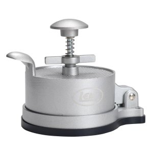 Adjustable Spring-Loaded Burger Press Heavy-Duty Non-Stick 4 3/8 Inch