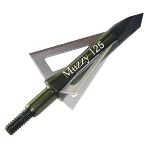 Muzzy 3-Blade Broadhead 125 Grain Trocar Tip 6 Pack Anodized Aluminum