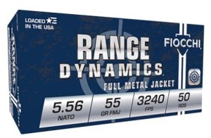 Fiocchi 556M193L Range Dynamics 5.56x45mm NATO 55 gr 3240 fps Full Metal