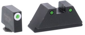 AmeriGlo GL152 Optic Compatible Sight Set for Glock XL Tall Green...