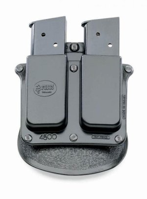 Fobus 4500NDP Tactical Paddle Double Mag Pouch Single Stack .45ACP