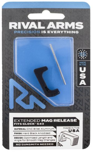 Rival Arms RA72G003A Extended Magazine Release Black Anodized Aluminum