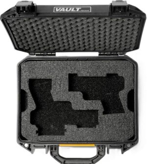 Pelican V200Pf2 Universal 2-Pistol Watertight Case Black