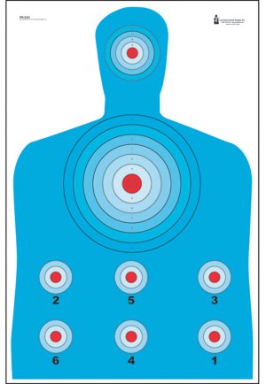 Action Target PRCQ1100 23x35In High-Visibility Silhouette Targets 100-Pack