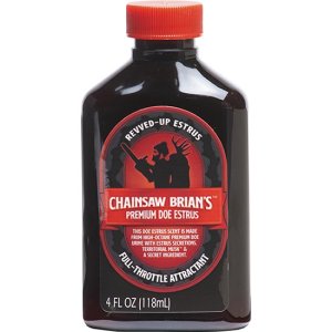 Wildlife Research Center Chainsaw Brian's Premium Doe Estrus 4 oz - High-Octane Doe Urine with Estrus Secretions and Territorial Musk - Enhanced for Optimal Performance