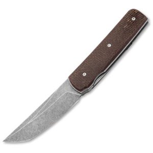 Boker Plus Sanjo 3.39In Folding Plain Brown Micarta Handle
