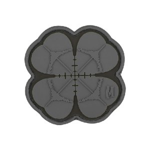 Maxpedition Lucky Shot Clover Morale Patch Hook-Loop Back