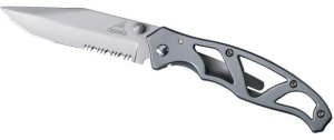 GERBER 22-48443 3.01 In Serrated Clip-Point Blade Stainless Handle
