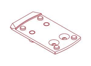 ZRO Delta 7009-0023-4121 MODULUS Mounting Plate for SHIELD/JPOINT Optics