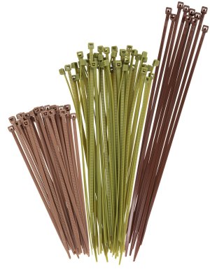 Vanish 15823 Hunting Blind Cable Ties Tan/Green/Brown Nylon 100 PK