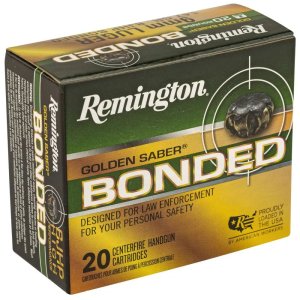 Remington 29343 Golden Saber 9mm Luger 147 Grain BJHP 20 Rounds