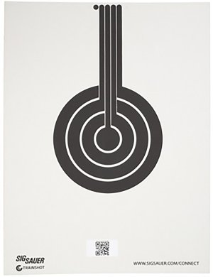 Sig Sauer SCT350 T300 Bullseye Hanging Target Black/White