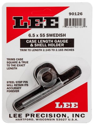Lee Case Length Gage and Shell Holder 6.5x55mm Mauser