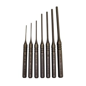 Grace USA RS-7 Roll Pin Punch Set, Steel, 7-Piece