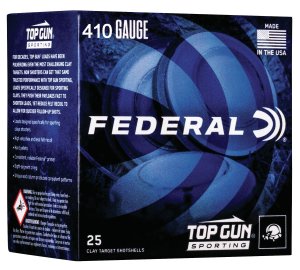 Federal TGS4121475 Top Gun 410 Gauge 2.5" 1/2oz 7.5 Shot 25/Box