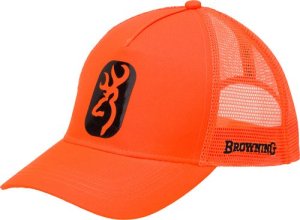 Browning CAP Centerfire Blaze Orange W/Buckmark Patch ADJ 308055011