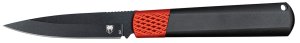 CobraTec CTGHRBRB Gideon 3" D2 Blade Black/Red Aluminum Handle Knife