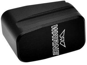 Warne 3132 Glock 43 Magazine Extension Black Aluminum +2 Capacity 2RD