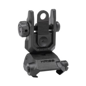 Kriss USA DAPRSBL00 Defiance Rear Flip-Up Black AR-15 Low Profile Polymer
