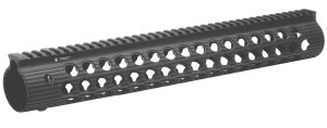 Troy STRXAL115BT01 Alpha Rail Black Anodized Aluminum 15" AR-15/M16 Rail