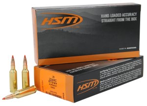 HSM Ammunition 22ARC2N Varmint .22ARC 55gr V-MAX Polymer Tip 20/Box