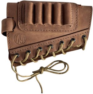 1791 Gunleather HNTBAMRBRWR 5-Round Butt Cuff Brown Leather