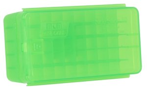 MTM Case-Gard P50SS9M16 9mm Luger Ammo Box 50 Rounds Green Plastic