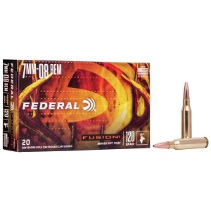 Federal F708FS2 Fusion 7mm-08 Rem 120 Grain Soft Point 20 Rounds