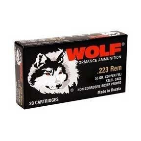 Wolf WPA Military Polyformance .223 Rem 55 Grain FMJ 500 Box
