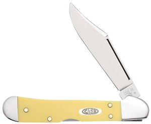 Case Cutlery Mini CopperLock 2.72" Clip Point Carbon Steel Yellow Knife