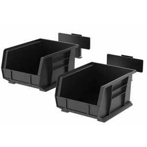 Lockdown 1196114 SecureWall Bin Hanger 2 Pack Black